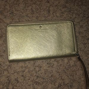Gold Kate Spade Wallet